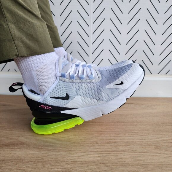 🤩Nike Air Max 270 Women Shoes Sz 7.5 White Green Comfy Soft Sneakers FJ0734-043 - Picture 3 of 12